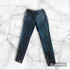 Just Cavalli Women's‎ Jeggings Metallic Green Black Pants Size 28